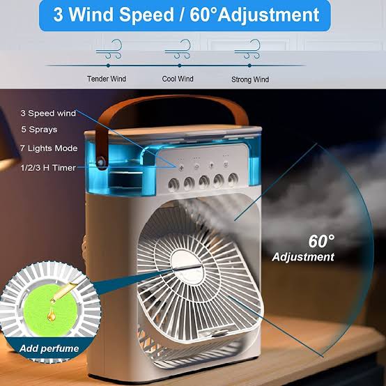 Smart Cooling Portable Mini Cooler Air Cooler - USB Rechargeable & Ultra Silent