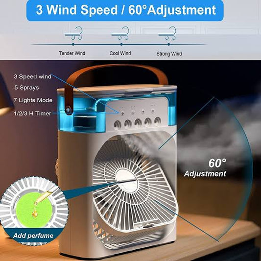 Smart Cooling Portable Mini Cooler Air Cooler - USB Rechargeable & Ultra Silent